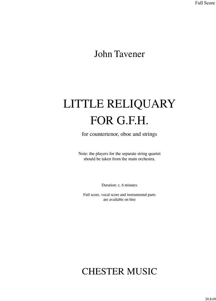 Little Reliquary For G.F.H.